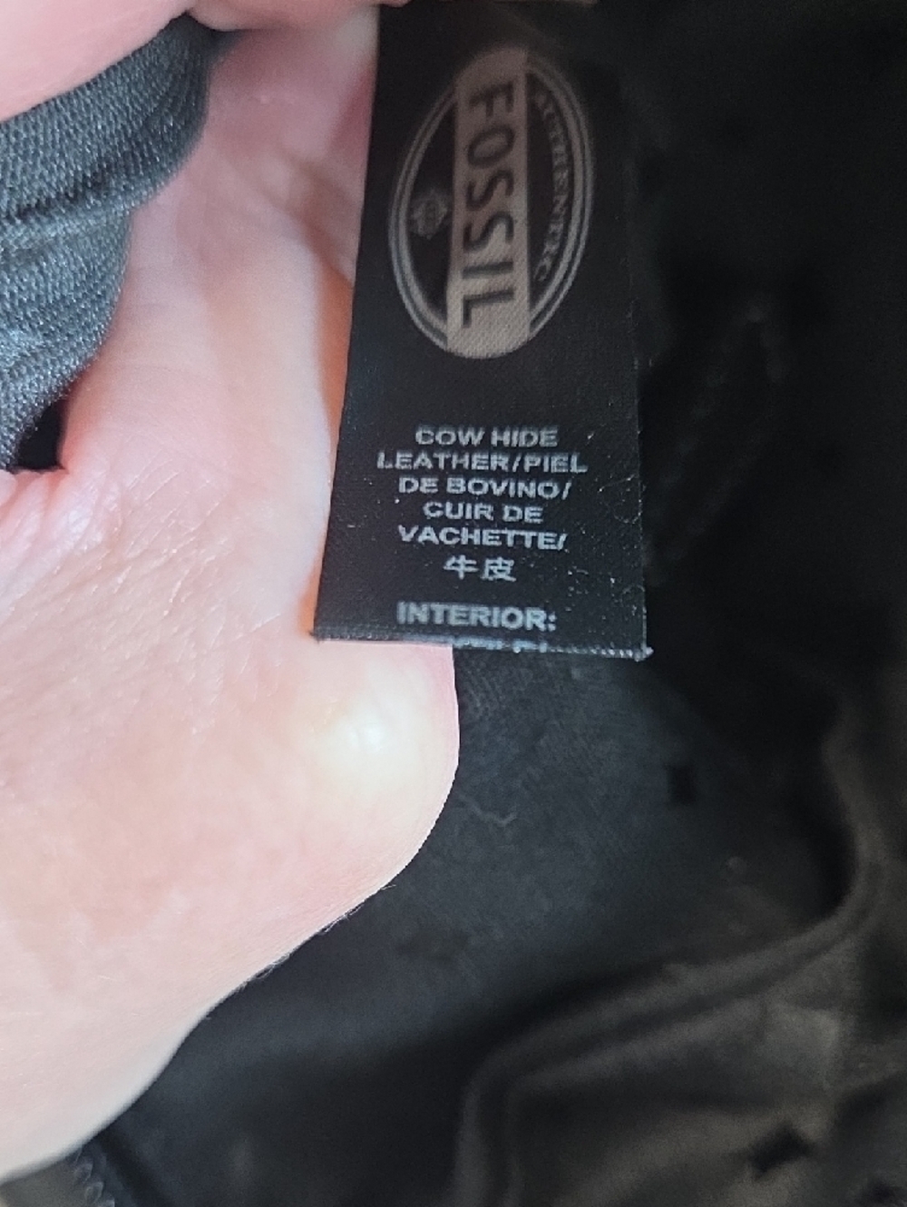 Fossil Black and Brown Leather Crossbody Bag - Picture 11 of 11